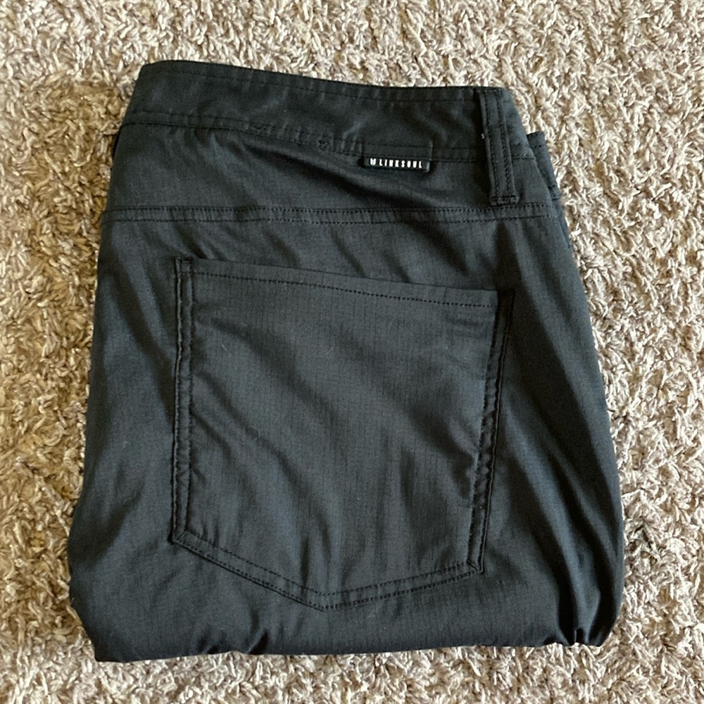 Linksoul Black Cargo Pants with Minimalist Design